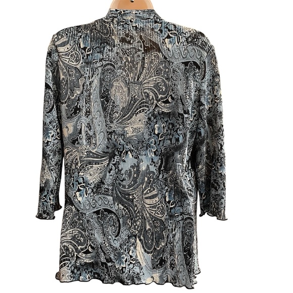 CARROLL REED CLASSICS Tank Top Attached Open 3/4 Sleeve Cover Up Blouse -1 Piece - Picture 2 of 12